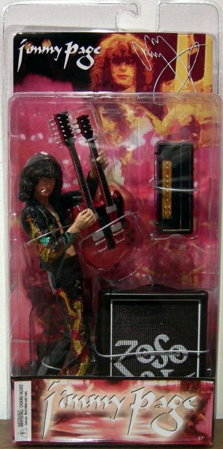 Jimmy Page Led Zeppelin Neca 7” Rare Action Figure 2006 In Package