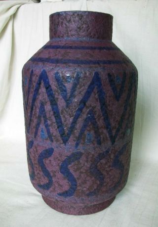 Alvino Bagni Raymor Mid - Century Modern Italian Art Pottery Brutalist Vase