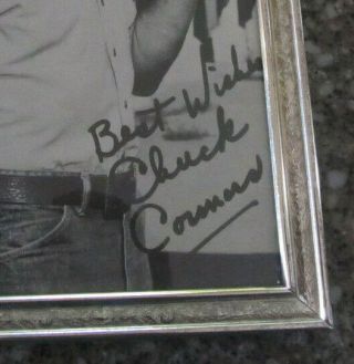 CHUCK CONNORS SIGNED 8x10 PHOTO THE RIFLEMAN AUTOGRAPHED FRAMED REPRINT 2