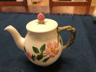 Franciscan Desert Rose Individual 2 Cup Coffee Pot Rare Made In Usa