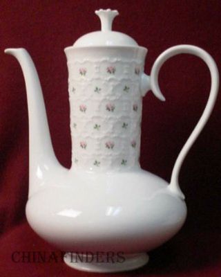 Franconia Krautheim China Pirouette Pattern Coffee Pot & Lid - 5 Cup