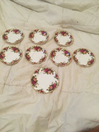 Set Of 8 Royal Albert Old Country Roses 1962