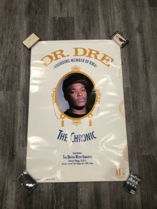 Vintage Dr Dre The Chronic Rap Poster Large 24x36 Promo