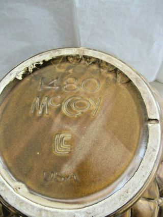 McCoy Pottery Jardiniere Bowl Planter Brown 1480 2