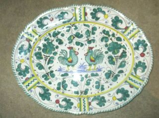 Cama Deruta Italian Pottery Platter 16.  5 "