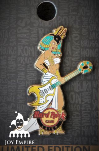Hard Rock Cafe Cairo Egypt Queen Cleopatra With Guitar Girl Pin 2018