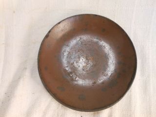 Good Early American Pennsylvania Redware Plate With Spotted Glaze