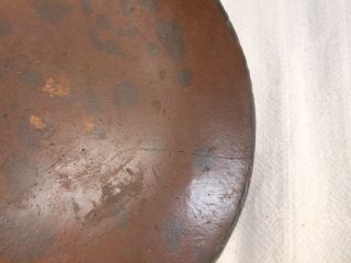Good Early American Pennsylvania Redware Plate With Spotted Glaze 3