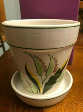 Este For Tiffany & Co.  Small Hand Painted Planter Cachepot Italy,  Nib