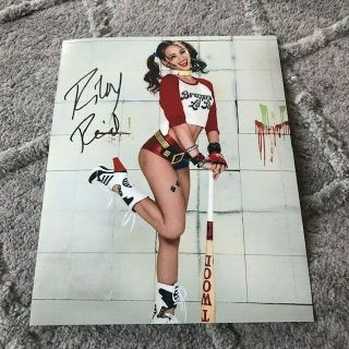Riley Reid Signed Autographed 8x10 Photo Rare Sexy Suicide Squad Harley With Bat