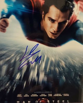 Henry Cavill Signed Autographed 8x10 Photo Superman Dc Comics