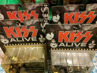 Kiss Alive Mcfarlane Set - Ace Frehley,  Gene Simmons,  Peter Criss,  Paul Stanley - Nib