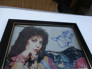 Joan Jett Was Here Signed Photo Punk Rock & Roll Classic Feminist Icon Autograph