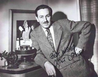 Walt Disney (mickey Mouse) Autographed Signed 8x10 Photo Reprint