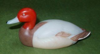 Fenton Glass Mallard Duck Bird Figurine Hand Painted
