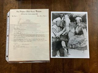 Roy Rogers And Dale Evans - Autographed/signed 8x10 Photo - Dual Signed