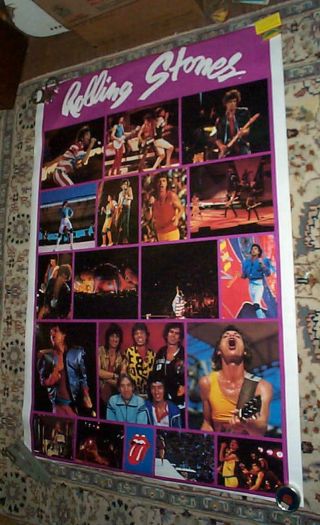 Rolling Stones Huge 1983 Vintage Poster Last One