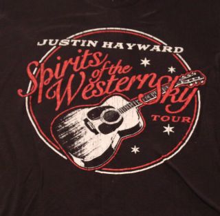 Vintage 2013 Justin Hayward Spirits Of The Western Sky Concert Tour T Shirt