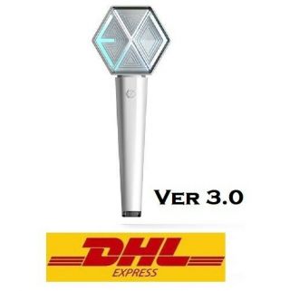 Exo Official Goods Light Stick Ver 3.  0,  Strap,  Photocard,  Sticker Sm K - Pop Express