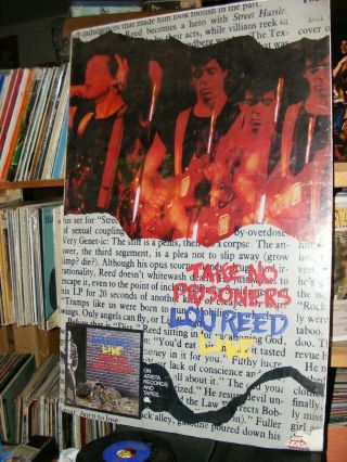 Vintage Rare Lou Reed Advertising Poster Take No Prisoners 1978 Arista Records