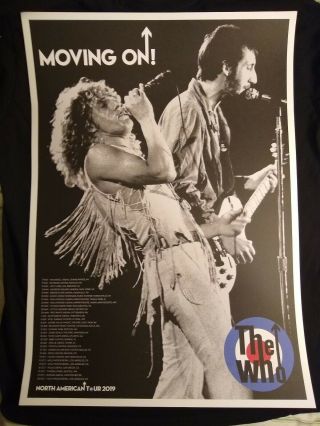 The Who,  Concert Poster,  Moving On,  Fenway Park 2019