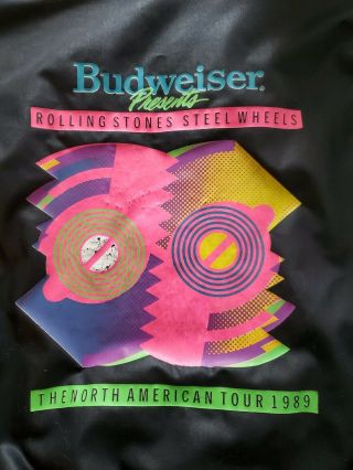 RARE Rolling Stones authentic 1989 Steel Wheels tour jacket,  crew member owned 4