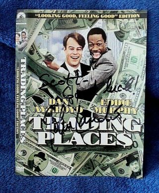 Dvd Cover Trading Places Hand Signed Autographed By Director John Landis