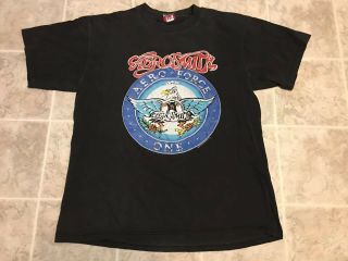 Aerosmith Aero Force One Vintage 1993 Concert Tour T Shirt Black Mens Xl Vtg 90s