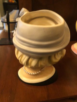 Vintage 5 1/2” Lady Head Vase Parma 220 With Foil Label 2