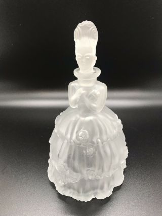 Vintage R Lalique French Bottle Perfume Victorian Lady