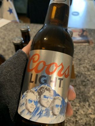 3 Jonas Brothers Coors Beer Bottles (3 Empty Bottles)