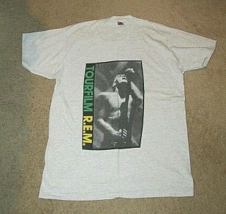 R.  E.  M.  - Tourfilm - T - Shirt - Authentic - Vintage - Xl - Vg,  - 80s & 90s Rock