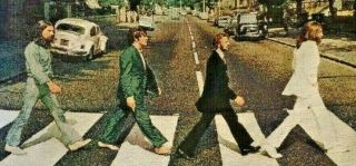 The Beatles Abbey Road Throw Blanket Woven Tapestry Man Cave Dorm 50 " X 60 "