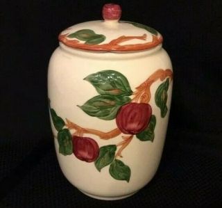 Vintage Large Franciscan Desert Apple Cookie Jar Circa 1940s Usa
