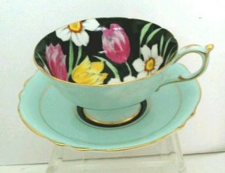 Co.  " Paragon " Bone China Tea Cup And Saucer Made In England