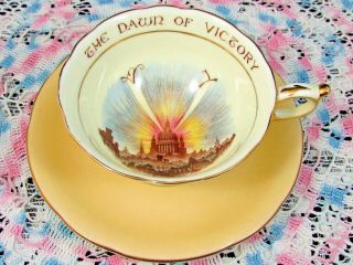 Paragon Patriotic Series The Dawn Of Victory Tea Cup And Saucer