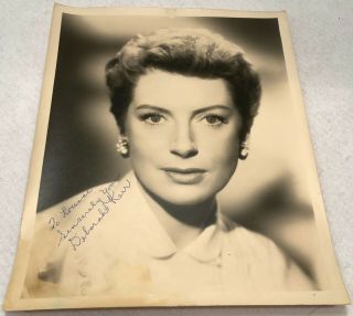 C.  1950s Autographed Deborah Kerr Signed 8 " X 10 " B&w Matte Headshot -
