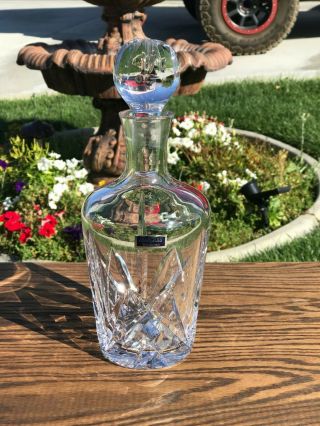 Vintage Marquis Lead Crystal Glass Decanter Signed Waterford " Brookside " Design