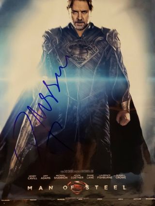 Russell Crowe Signed Autographed 8x10 Photo Gladiator Superman