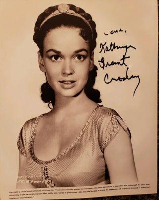 Kathryn Grant Crosby Hand Signed Autographed Photo Actress Bing 