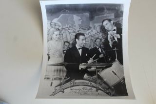 8x10 Vintage Photo Benny Goodman Davie Tough Radio Kings Drummer Jazz Big Band