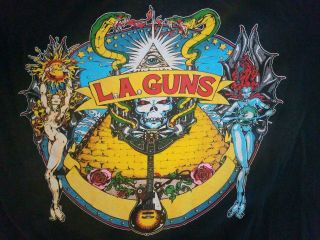 L.  A.  Guns 1992 Hollywood Vampires Tour Shirt Mega Rare Not A Reprint.