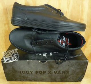 Iggy Pop Vans 2012 Release Sneakers Vintage Deadstock Sz 11 W/box 106 Vulcanized