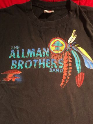 Vintage 1991 The Allman Brothers Band Tour T - Shirt Where It All Began Macon,  Ga