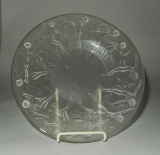 Scarce Phoenix Consolidated Glass 8.  25 " Dancing Nymph Plate Martele Art Deco S
