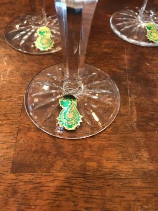 5 WATERFORD CRYSTAL LISMORE SHERRY GLASSES MADE IN IRELAND W/ BOX 3