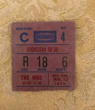 The Who Concert Tickets at Madison Square Garden Then and Now 1974 1976 2012 3