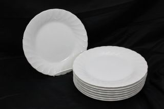 Sheffield Bone White Dinner Plates 10.  25 " Set Of 8