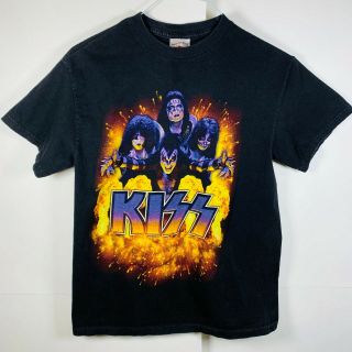 Kiss Band World Domination Concert Tour 2003 Alive Black T Shirt Mens Medium