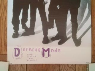 DEPECHE MODE Songs Of Faith And Devotion JAPAN PROMO Poster Alfa 28.  5/20 inch 3